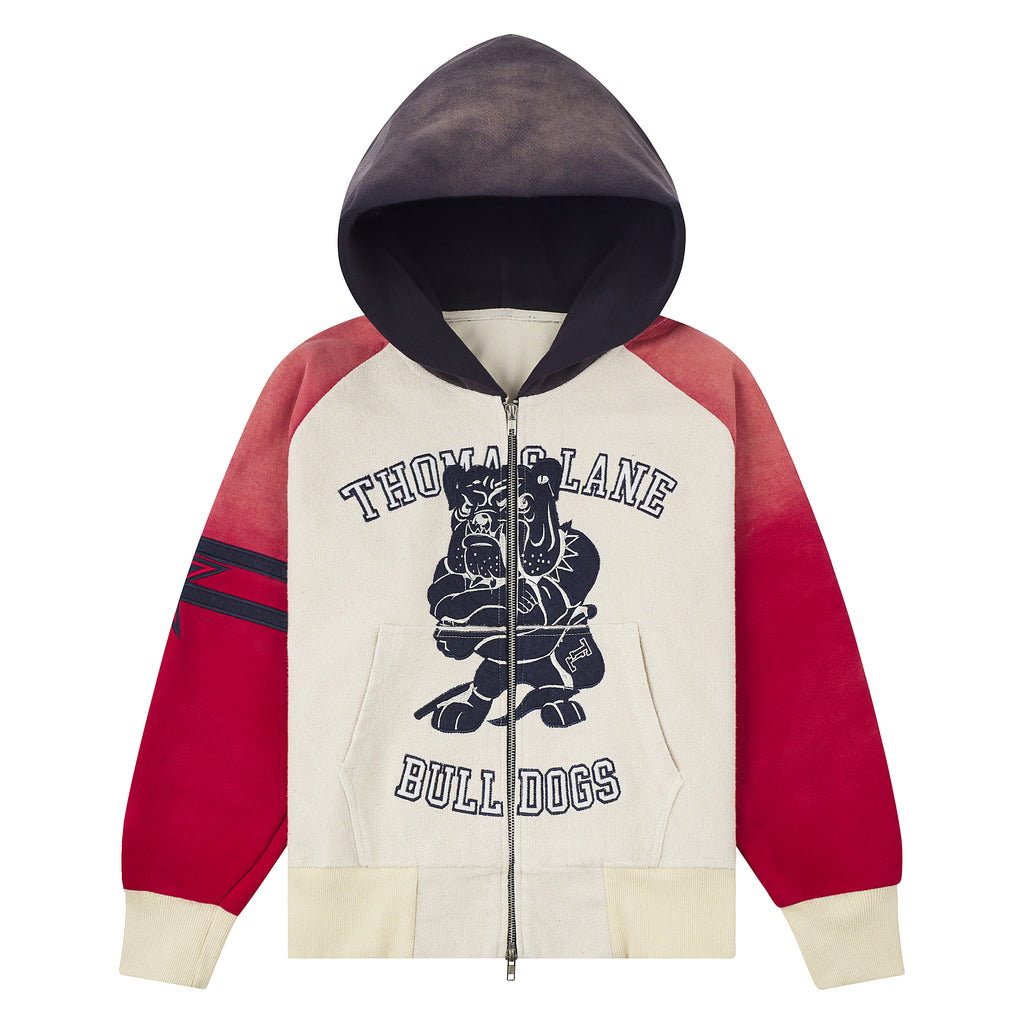 VARSITY “BULLDOGS” ZIP HOODIE