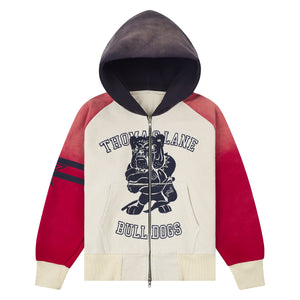 VARSITY “BULLDOGS” ZIP HOODIE