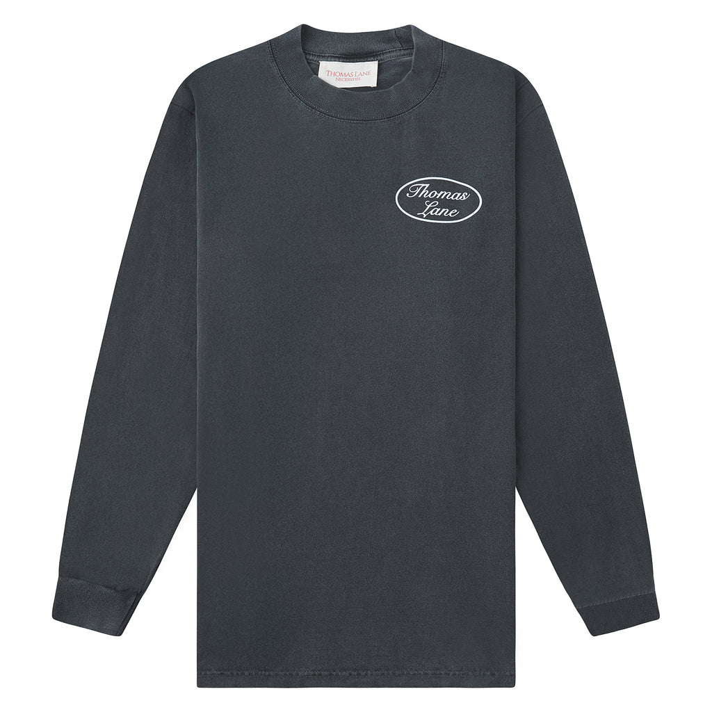 BLK/WHT THOMAS LANE “AUTO BODY” L/S TEE