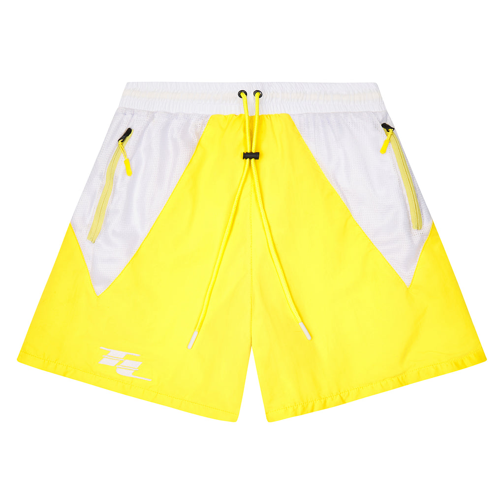 YELLOW/WHITE TL WINDRUNNER SHORTS