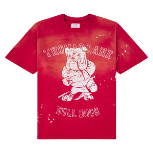CRIMSON RED VINTAGE “BULLDOGS” TEE