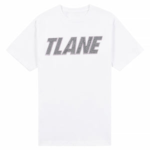 BLACK/PURPLE “TLANE” STUDDED HEAVYWEIGHT TEE