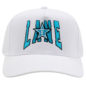 WHITE/TIFFANY BLUE CLASSIC “LANE” SNAPBACK