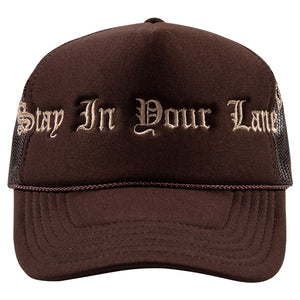 CHOCOLATE BROWN "SIYL" TRUCKER
